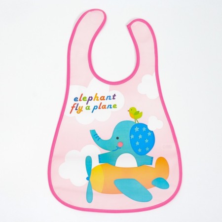 Bibslate with a pocket for a girl, waterproof, on Velcro, Mix color-14