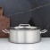 Boiler, 10 l, d = 32 cm, h = 12 cm, metal cover, triple bottom, induction, stainless steel