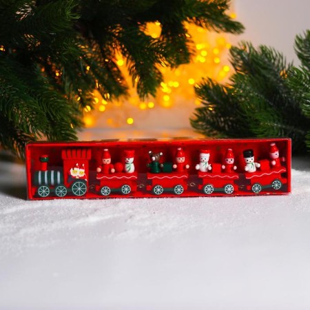 New Year's decor "Fairytale train" 26 × 5 × 2 cm, mix-2