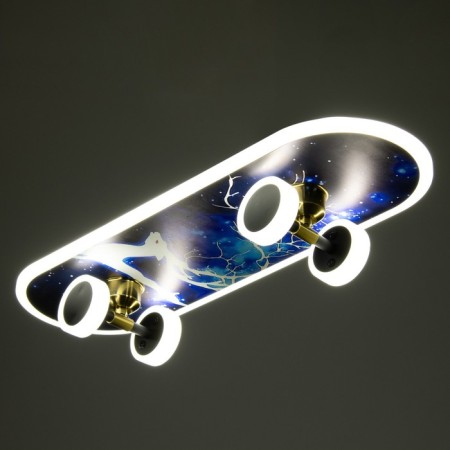 Skateboard chandelier LED 32W 3000-6000K+7 colors backlight 60x20x7 cm Bayerlux-4