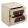 Bedside table Nicole 400x390x470 ash shimo light/dark larch