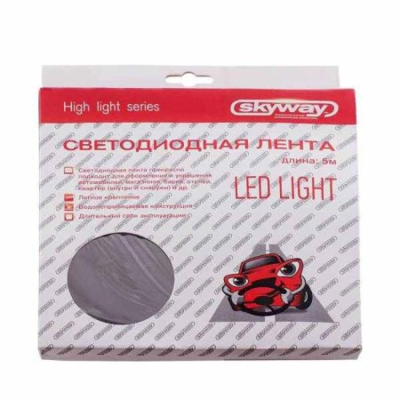LED automobile tape 12 V, 300 SMD, 500cm, 3528, SkyWay, S03201030-1