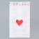 Package package, packaging, white, “heart” 20 x 11 x 4 cm without a window