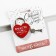 Wedding castle with the key "You. I. Together forever. "