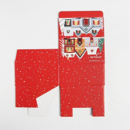 Folding box "Winter City", 15 x 15 x 7 cm, new year-8