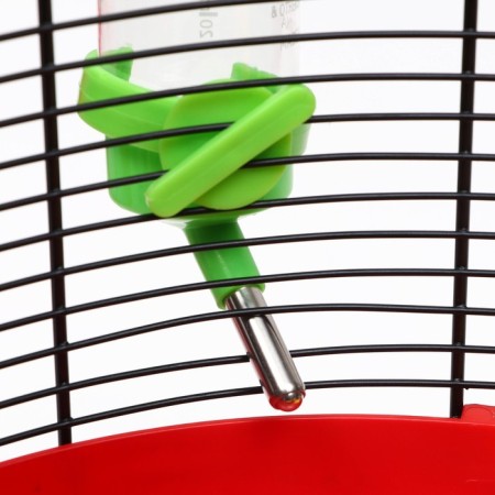 The cage for rodents is equipped, 48 x 35 x 34 cm, red-4