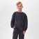 Costume (sweatshirt and trousers) children's minku, graphite color, height 128 cm