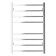 Water towel Domoterm "Quadro" P8, 500x800 mm, chrome