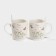A set of ceramic mugs with spoons "Spring", 2 items: 200 ml, Mix drawing