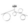 Ceiling chandelier Mantra Olimpia, LED, 3150LM, 3000K, 1010x170x600 mm, chromium color