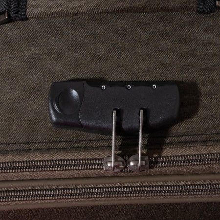 Big suitcase 28 ", a lightning department, 2 outer pockets, code castle, khaki color-5