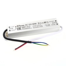 Electronic transformer for 12 W LED tape, Feron, LB007, 5A, 60 W