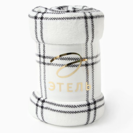 Plaid Ethel "Cell" 150*200 cm, 100% p/e, coral-flis 220 g/m2-4
