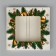 Gold chocolate box, with a window, 10.2 x 1.4 x 10.2 cm, New Year
