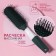 The comb massage, rubberized handle, 4 × 23 cm, green/white color