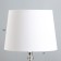Flavia table lamp E27 40W chrome 25x25x44 cm Risalux