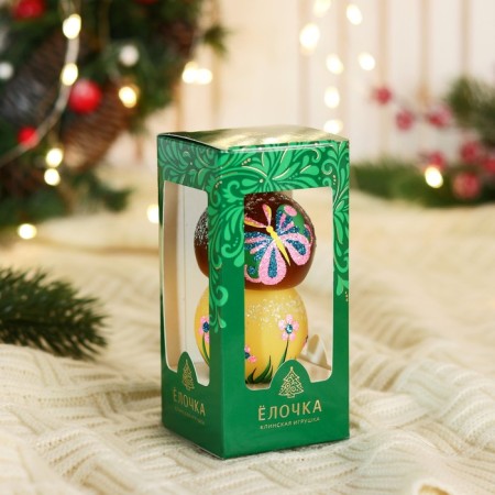 Christmas tree toy "Mushroom Borovik" H-8.2 cm, mix-1