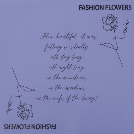 Flower for flowers glossy, 58cm*58m-2