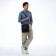 Male bag over the shoulder, Textura, artificial leather, black color