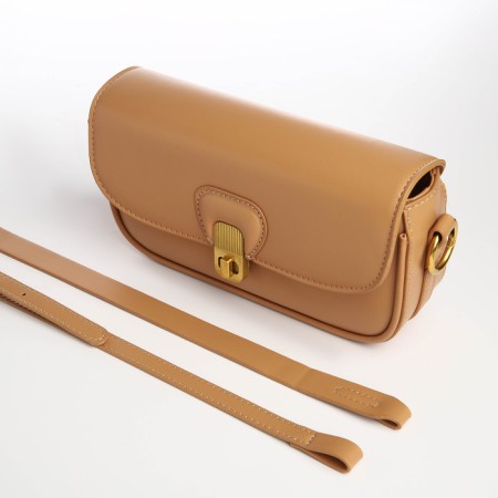 Female bag Textura, small size, color light brown-7