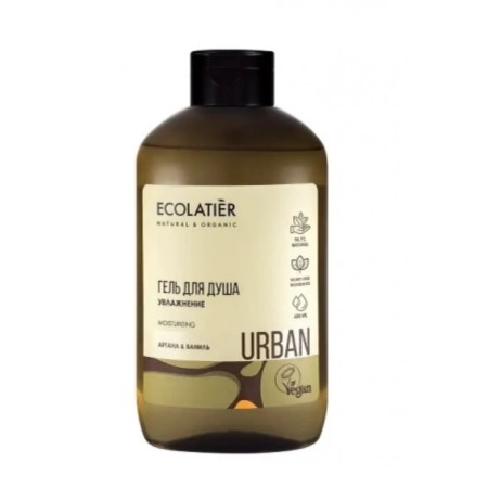 Shower gel Ecolatier Urban "Argan & Vanil", moisturizing, 600 ml