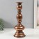 Summary Metal for 1 candle "Hermeta" aged bronze 13.5x13.5x36.5 cm