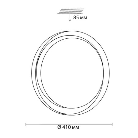 Bionic lamp, 48W LED 3000-6500K, 3800LM, white color, IP43 with FDU-4