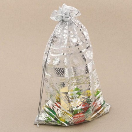Bag gift organza "Magic New Year", 20 x 30 cm +/- 1.5 cm, New Year-2