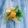 Decor "Winter Fairy Tale" Ball Gift Bubenchik, 15 cm, gold
