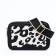 Bag Cross-Bodi with a zipper, black/white color