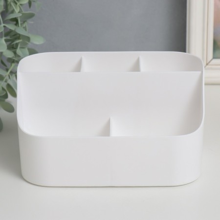Cosmetics box Plastic "ETER" White 10.5x18x11.5 cm-1