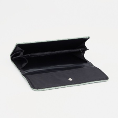 Women's wallet on the button, mint color-2