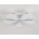 LED ceiling LED with Ambrella Light, Original, FA4030, 5XLED, 96 W, 7200LUM, 3000-6400K, white color.