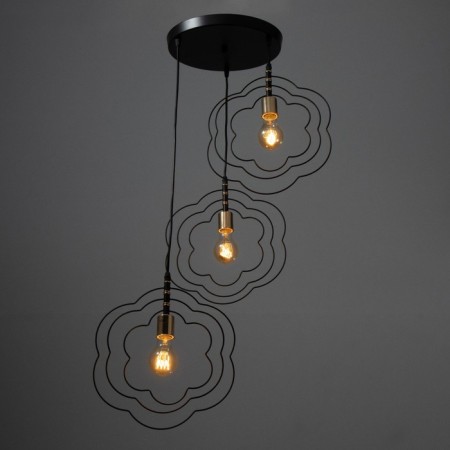 Bayerlux lamp "I entered" 3he27 40W black 50x50x100 cm-2