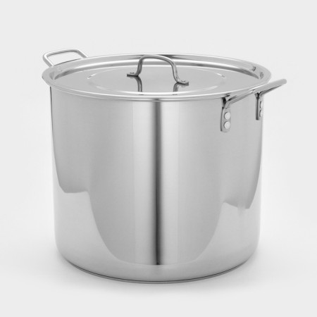 Boiler "General", 35 l, d = 40 cm, h = 33 cm, with a heat distribution layer, riveted handles, a metal cover