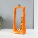 Souvenir Ceramics "Cats Mouse - Hunt. Rectangle" Orange with gold 6.2x12x24.5 cm