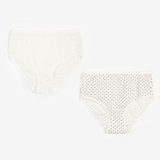 A set of cowards of women's collorista, 2 pcs, milk color, size 54