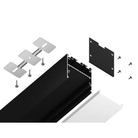 Profile aluminum overhead/suspended ambrella Illumination Profile System, GP30555x42 mm, black, matte Distractor-2