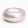 Candle "Complete. Marble" in the candlestick of gypsum large, 11x5cm, champagne