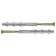 Dowel "bison", frame, with a galvanized screw, PZ Schlitz, nylon, 10x160 mm, 50 pcs
