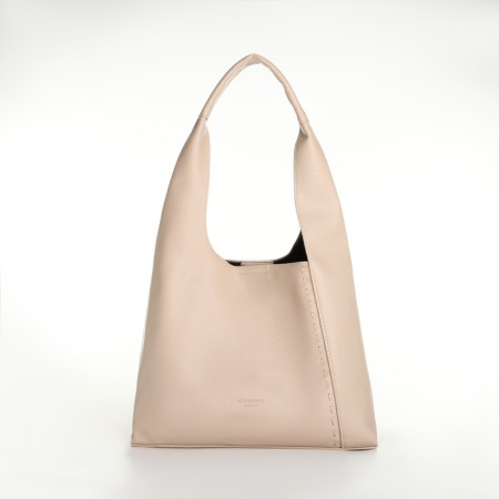 Bag Women's bag 2 in 1, on the button, cosmetic bag, beige color