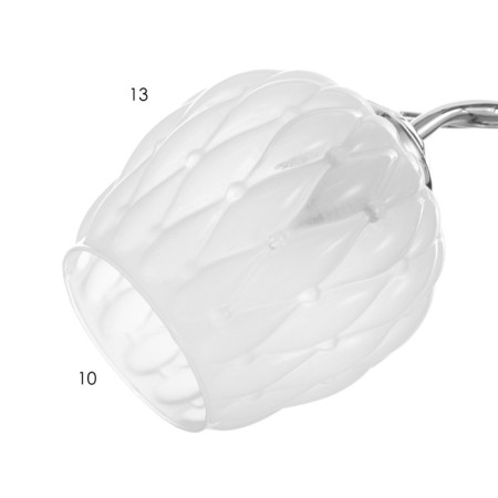 Daphne lamp 6x40W E27 chrome 64x64x23cm-5