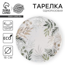 Disposable paper plate 