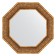 Mirror in the baguette frame, bronze monogram 101 mm, 69.4x69.4 cm