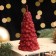 New Year's candle "Christmas tree" 10x5cm, red