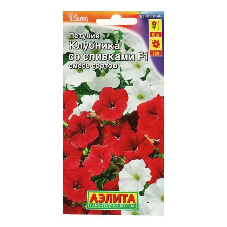 Stone flowers strawberries with cream F1 large -flowered ampel, mixture of color, 10