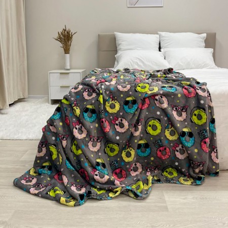 Belezza Donat 160x200cm, Gray, Microfiber 200g/m, PE 100%