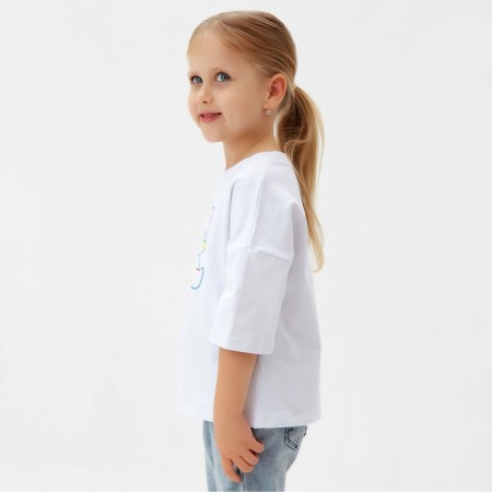 Children's Minaku T -shirt "Gummy Bear", white color, height 98 cm-2