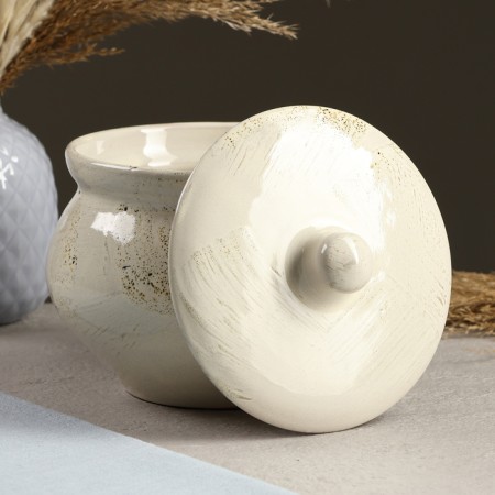 Ceramic pot for baking No. 10, 1.3l / 13x16cm, Shebby-1
