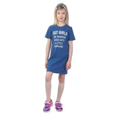 Baby dress, height 98 cm, indigo color